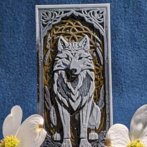 04-2025 Colored Wolf Bookmark