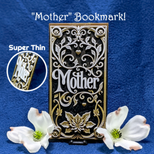 3D Effect "Mother" Bookmark - HueForge Style Elegant- Realistic Textured Illusion - Ultra-Thin 3D Printed Book Accessory
