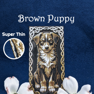 3D Effect Brown Puppy Bookmark - HueForge Style Dog- Realistic Textured Illusion - Ultra-Thin - Free Shipping
